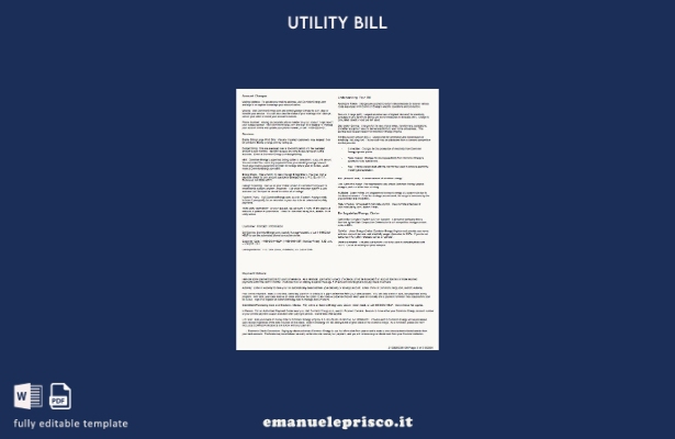 stile verificato Pagine delle bollette delle utenze USA Dominion Energy, model 1